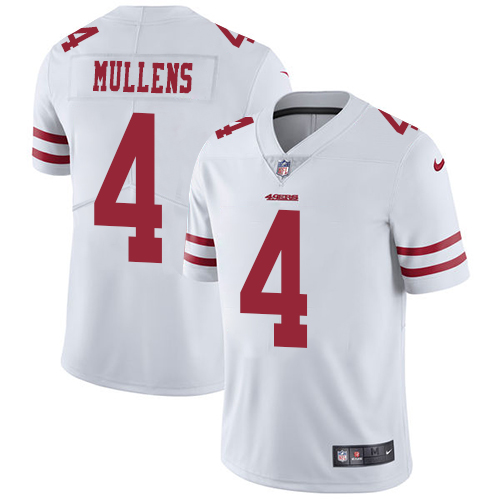 San Francisco 49ers Limited White Men Nick Mullens Road NFL Jersey #4 Vapor Untouchable->san francisco 49ers->NFL Jersey